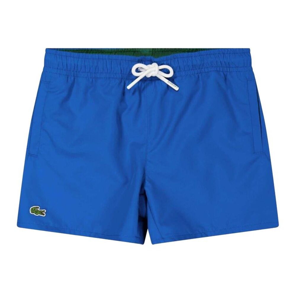 Lacoste Boys Crocodile Print Swim Shorts / Blue